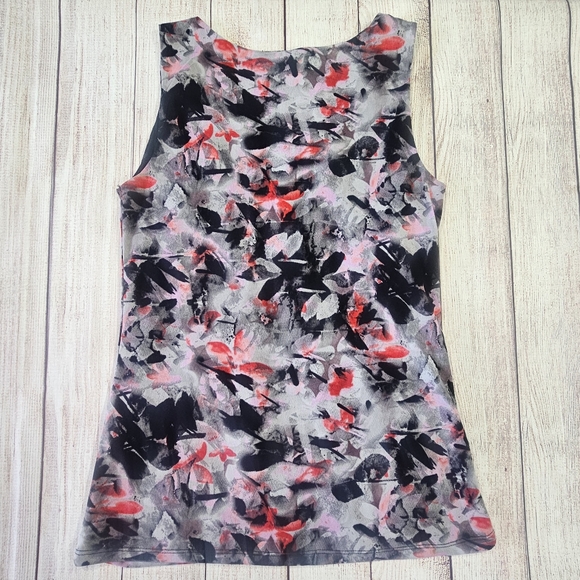 Relativity Multi Color Ruffle Sleeveless Top Size Small - Picture 7 of 15